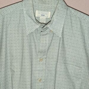 Vintage Supreme Men's Geometric Shirt - Black and White